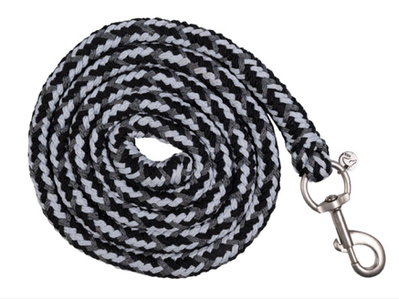 Sellerie Equideal à Saint-Dié 
Longe HKM modèle &quot;Rosewood&quot;​
La longe à assortir au licol HKM Rosewood pour poneys et chevaux.
Mousqueton pompier en métal argent.
Composition: 100% polyester
Coloris: noir/gris, rose/gris
Longueur: 180 cm