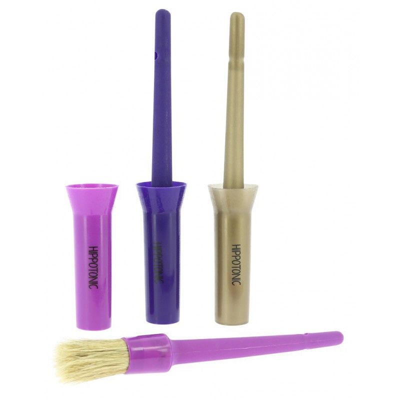 Sellerie Equideal à Saint-Dié 

Pinceau pour sabots avec capuchon HIPPOTONIC
​Manche plastique et soies de porc blanches véritables, avec capuchon de rangement.