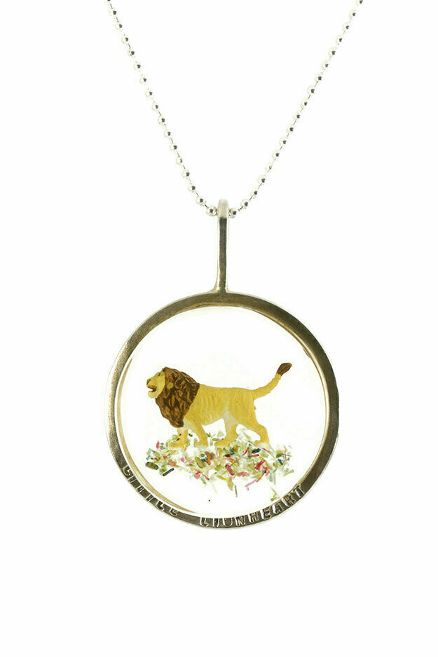 Little Lionheart Disk Necklace - Small