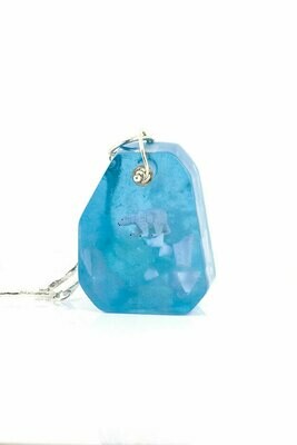 Polar bear shard necklace