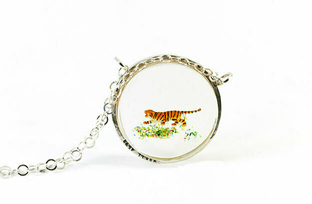 Easy Tiger Necklace (Large Disk)