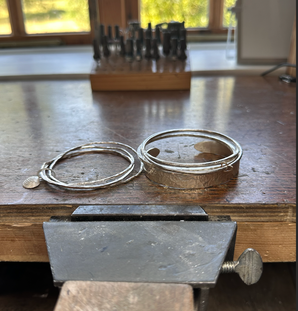Silver bangle making workshop Saturday 24th of May 2025