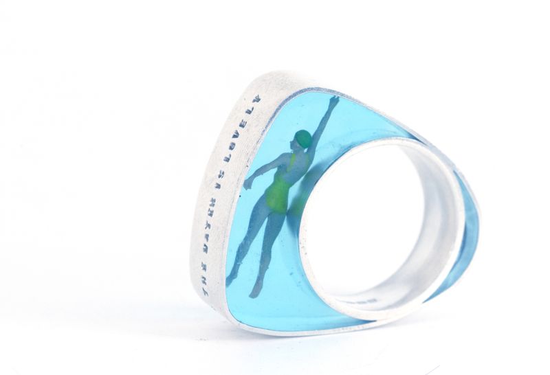 Swimmer Ring - Yellow Swimsuit