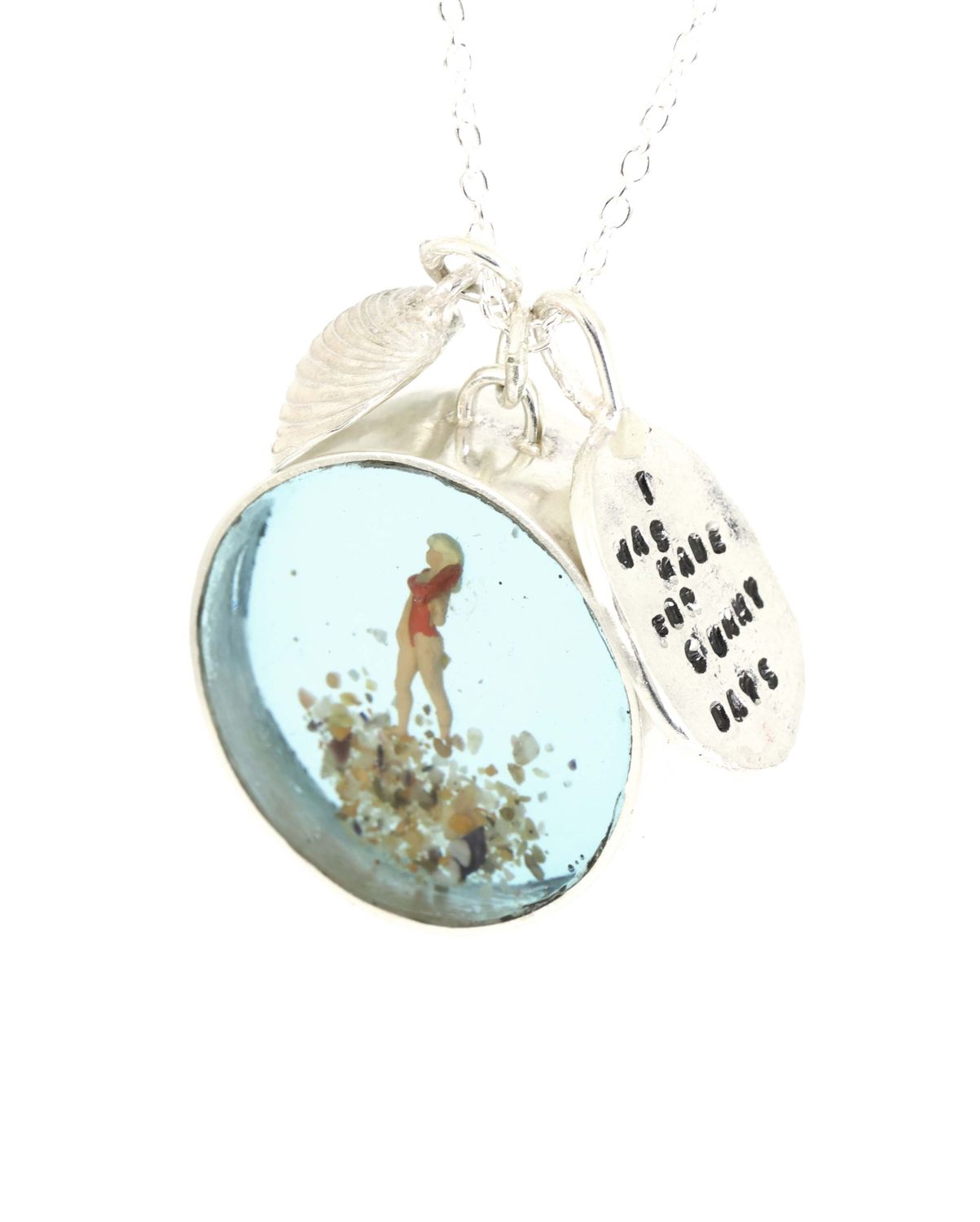 "I was made for sunny days" necklace