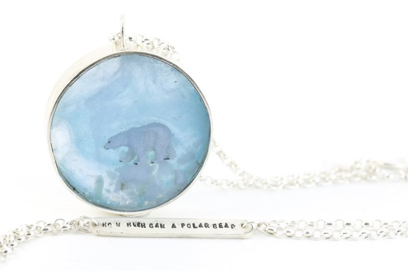 Solo Voyager – Polar Bear Arctic Scene Necklace