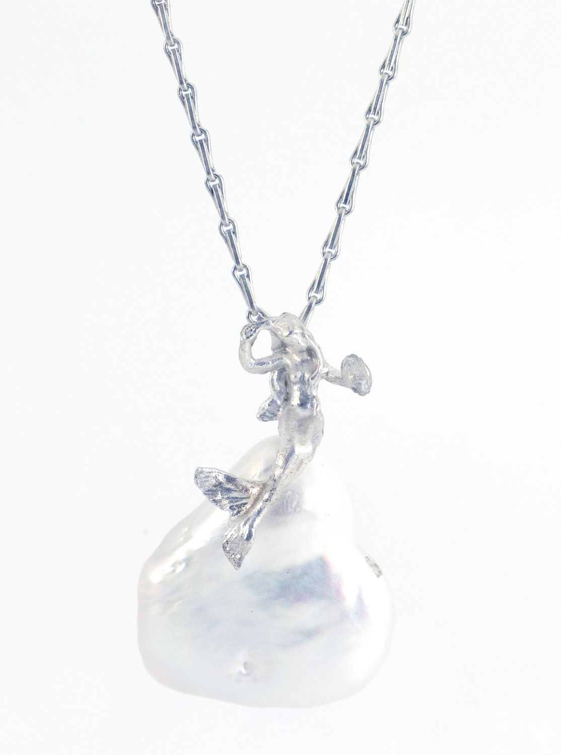 "I Wish I Were a Mermaid" Pearl Necklace