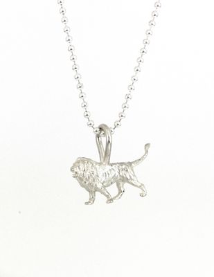 Silver Lion Necklace