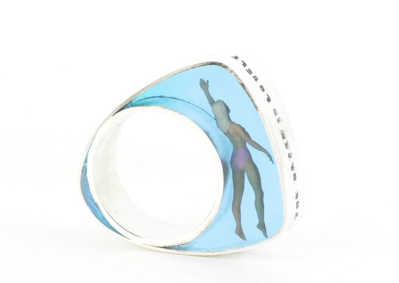 Swimmer Ring, Pink Swimsuit 2