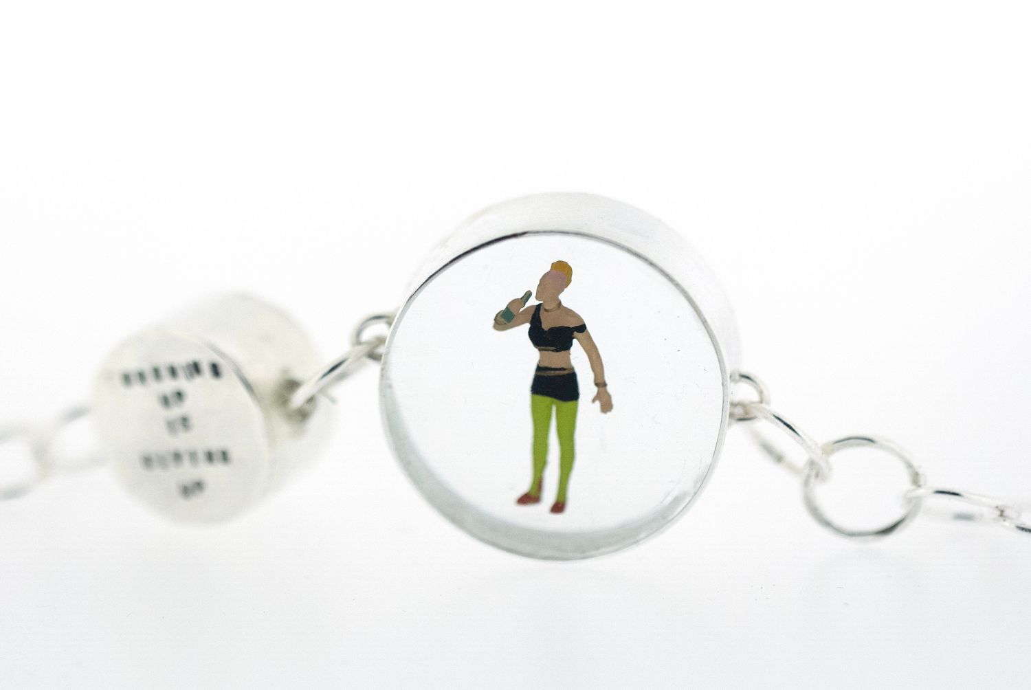 'Growing up is giving up' Punk Bracelet