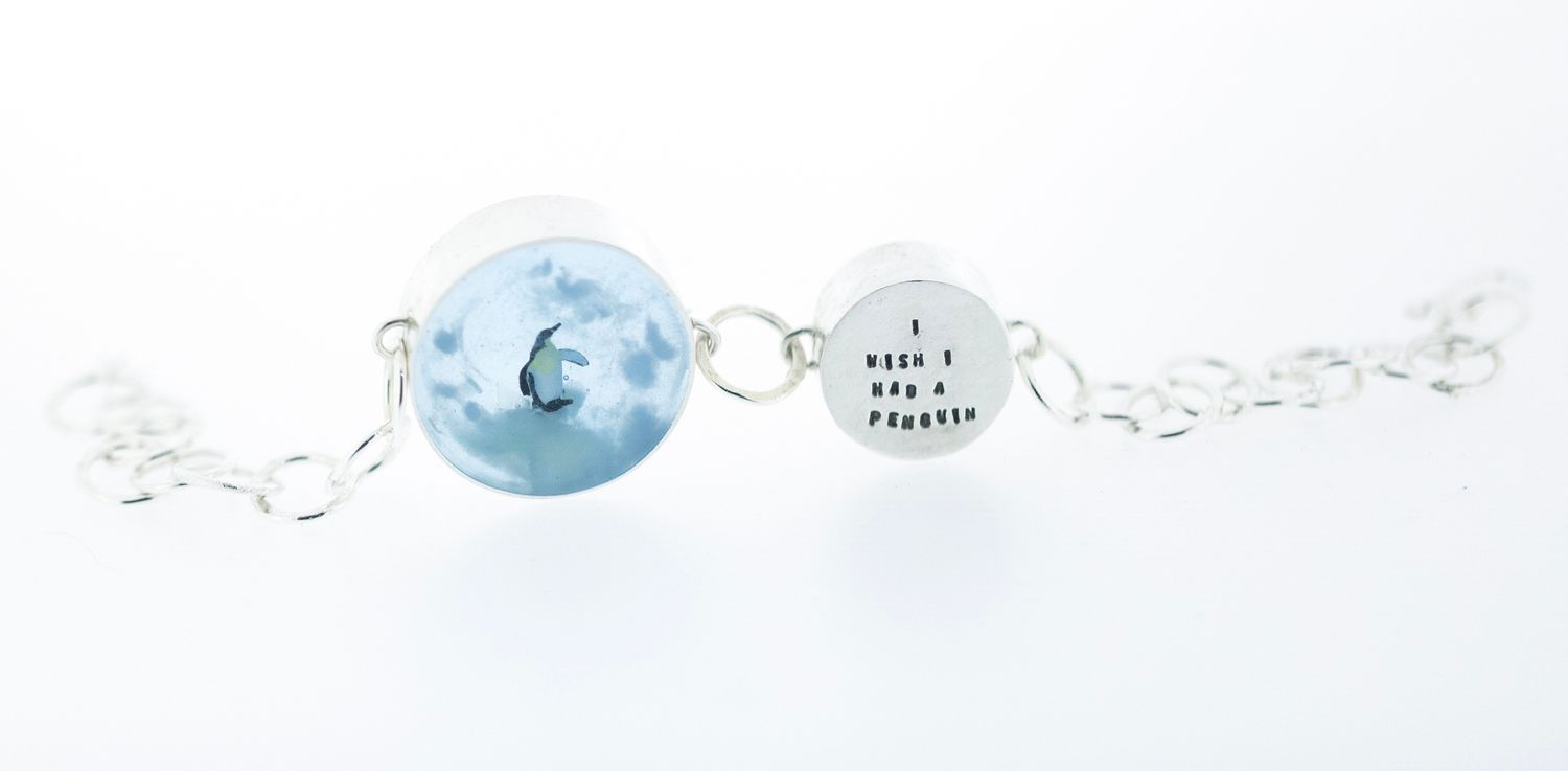 Mini "I wish I had a penguin" Bracelet