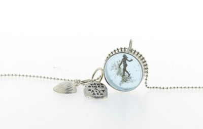 Seaside Charm Necklace — “Sand Dunes and Salty Air” Seaside Charm Necklace — “Sand Dunes and Salty Air”