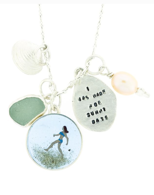 Seaside Cluster Necklace – “I Was Made for Sunny Days”