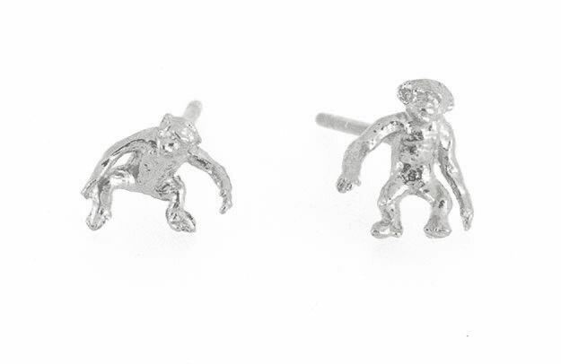 Cheeky Monkey Mismatched Silver Studs
