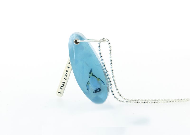 "I wish I had a penguin" Necklace