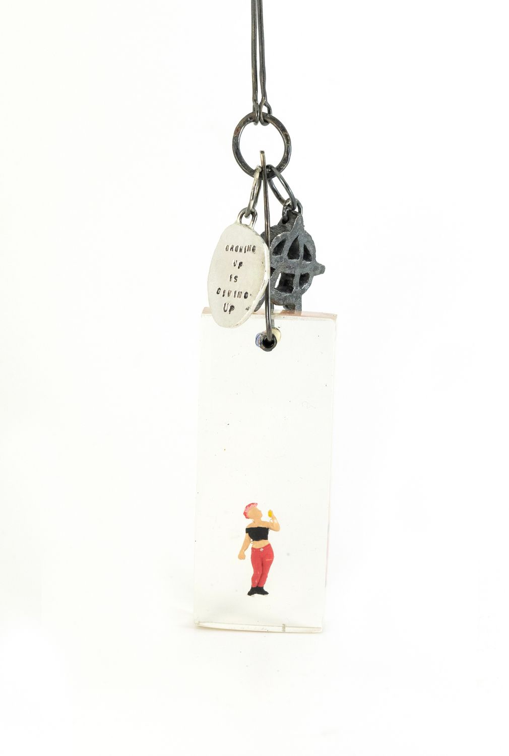 'Growing Up Is Giving Up' Punk Necklace