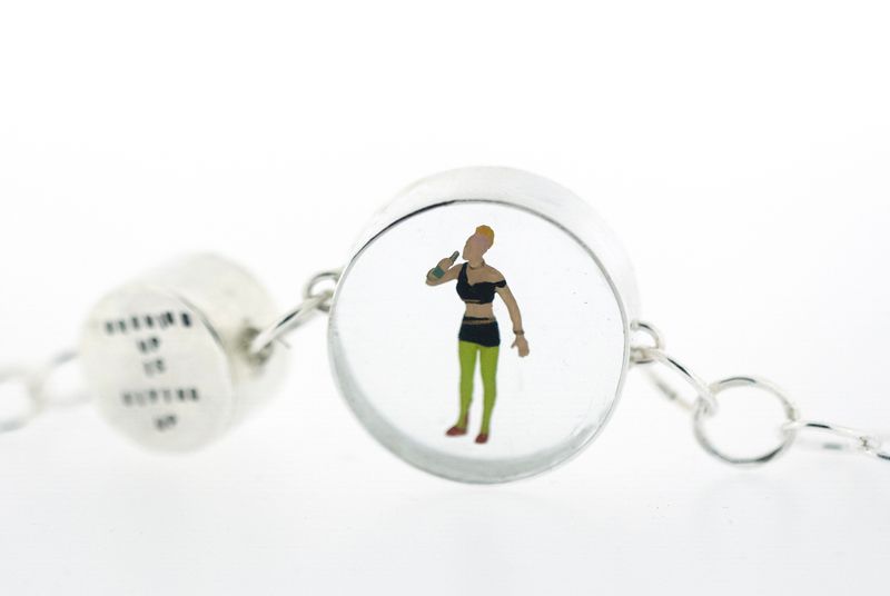 'Growing up is giving up' Punk Bracelet