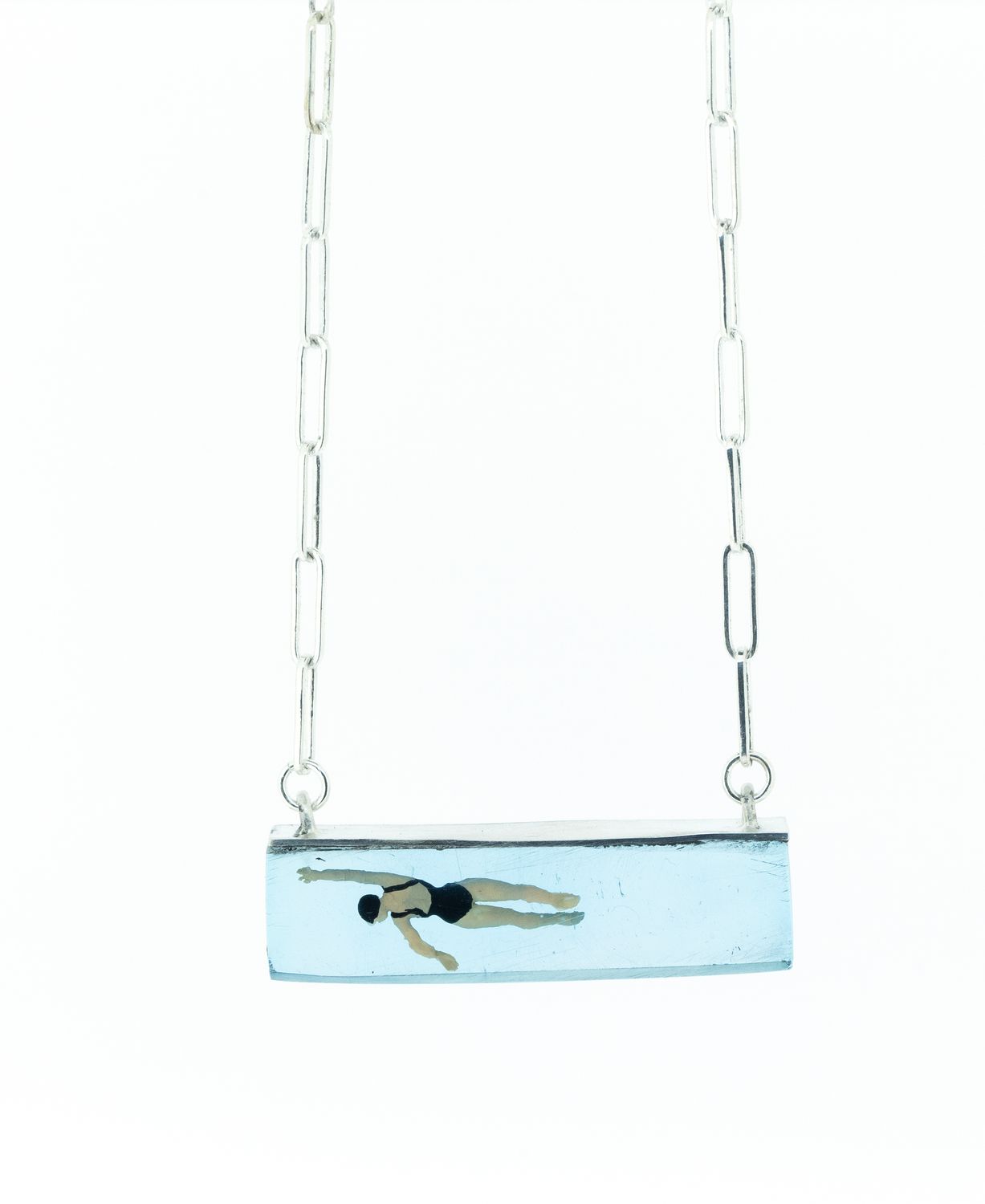 TWF Come On In — Swimmer Necklace
