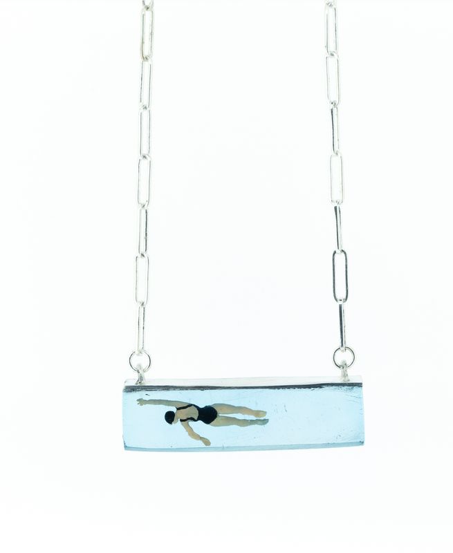TWF Come On In — Swimmer Necklace