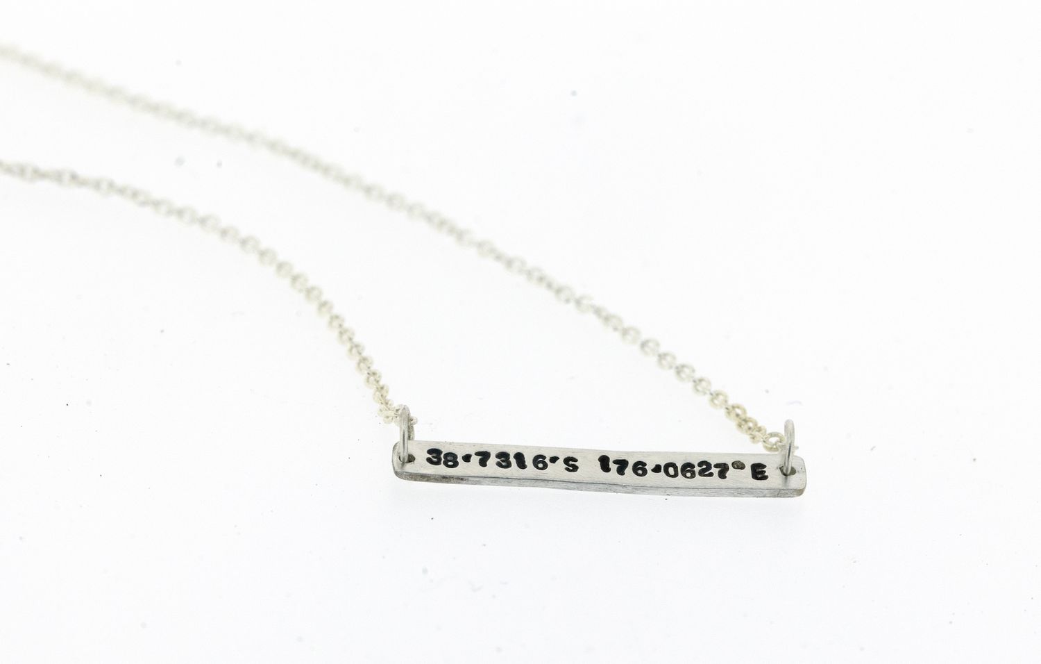 The Place - Sterling Silver Co-ordinates or What3Words Necklace The Place - Sterling Silver Co-ordinates or What3Words Necklace