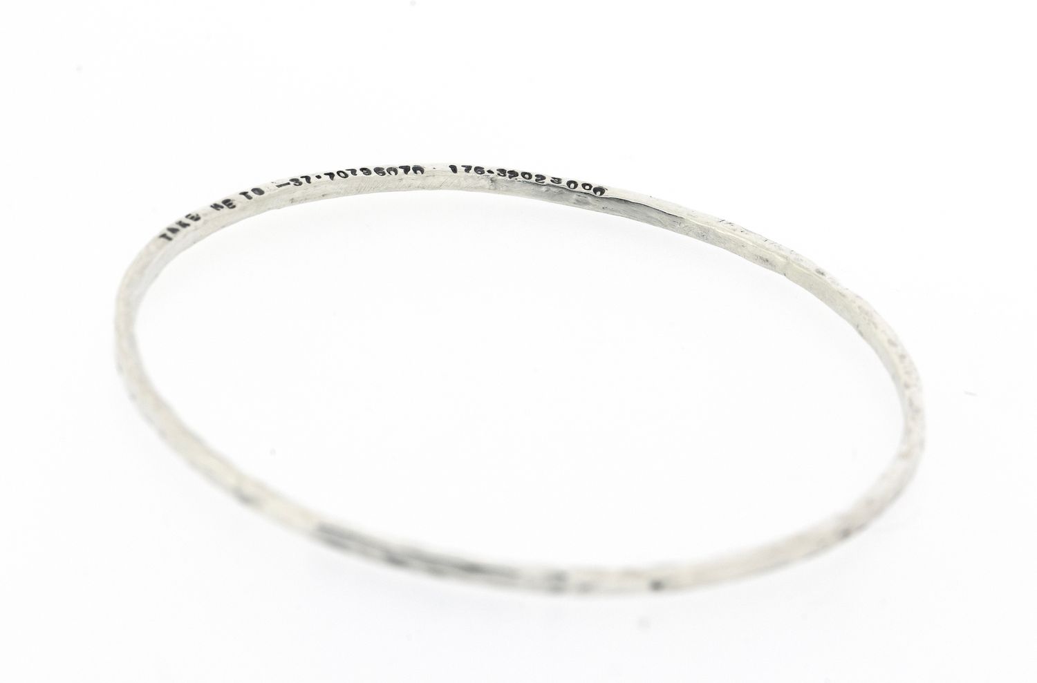 The Place - Sterling Silver Co-ordinates or What3Words Bangle