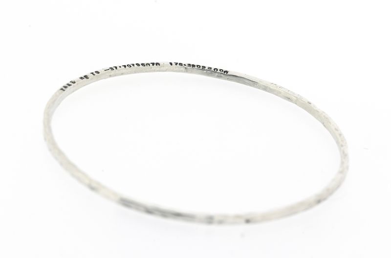 The Place - Sterling Silver Co-ordinates or What3Words Bangle
