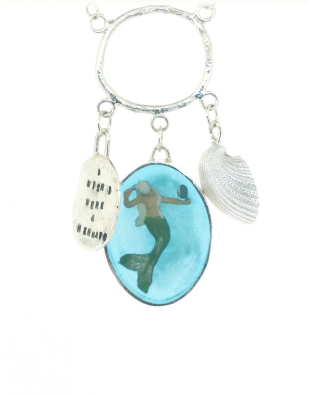 TWF  "I Wish I Were a Mermaid" - Charm Trio Necklace