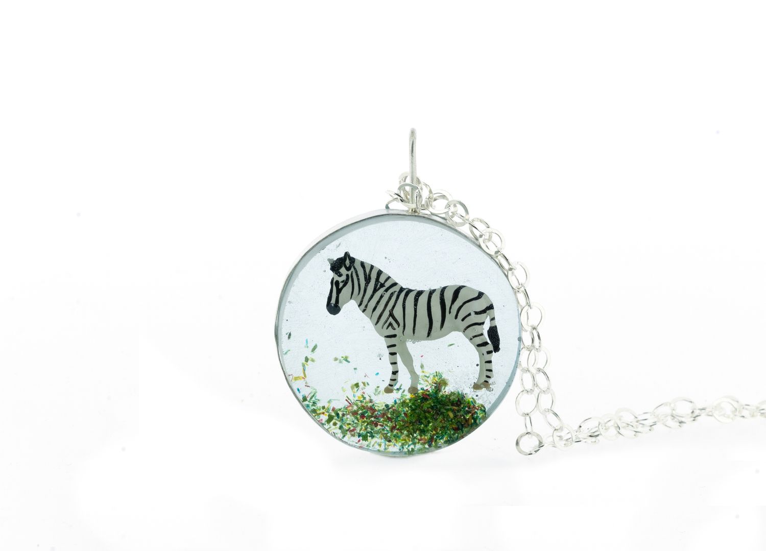"A Zebra in a world made for horses" necklace
