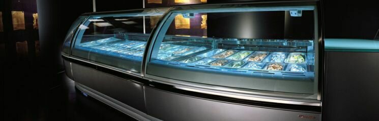 فريزر عرض بوظة BOCCHINI FLUOR 215 GA