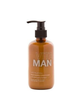 'VITAMAN - Natural Men's Grooming-
Moisturizing Hair Conditioner
Moisturizes and hydrates your hair and scalp - treats brittle hair and dry scalp. 'VITAMAN - Natural Men's Grooming-
Moisturizing Hair Conditioner
Moisturizes and hydrates your hair and scalp - treats brittle hair and dry scalp.