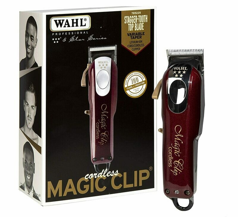 Wahl Professional 5-Star Magic Clip Cordless Hair Clipper for Barbers and Stylists #8148