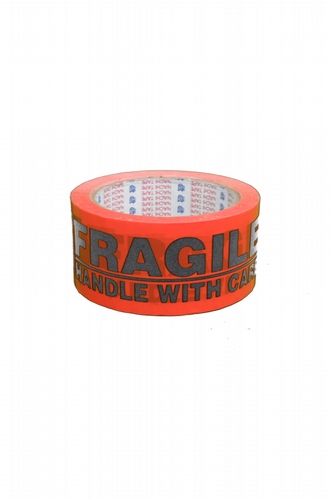 Warning Tape Printed &quot;Handle with Care&quot;