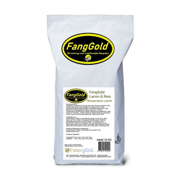FangGold Lamb &amp; Rice Adult 15kg