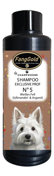 FangGold by CHAMPOOGNE Shampoo No. 5 White Coat Sweet Almond &amp; Argan Oil 200ml