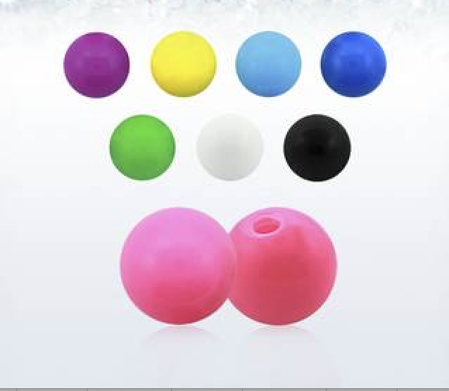SFERA  A VITE IN ACRILICO PER PIERCING 1,6mm