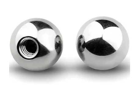 SFERA A VITE IN ACCIAIO PER PIERCING 1,2mm