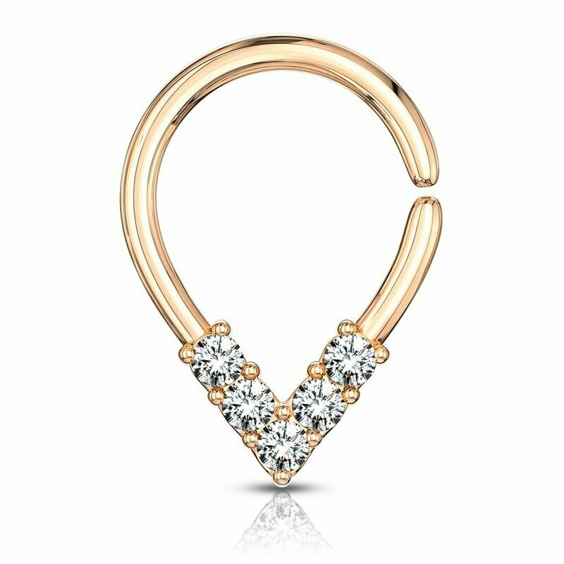 ANELLO GOCCIA 5 STRASS