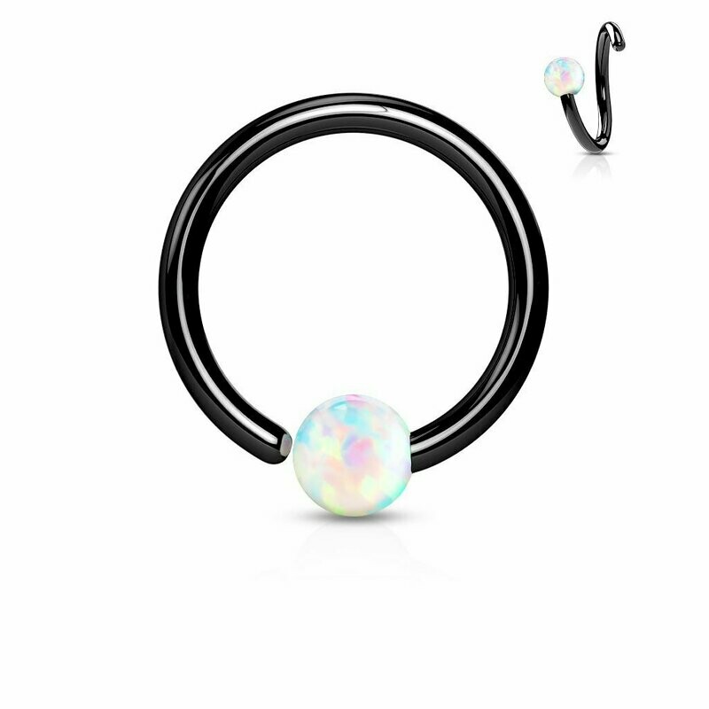 PIERCING ANELLO SFERA "OPALE"