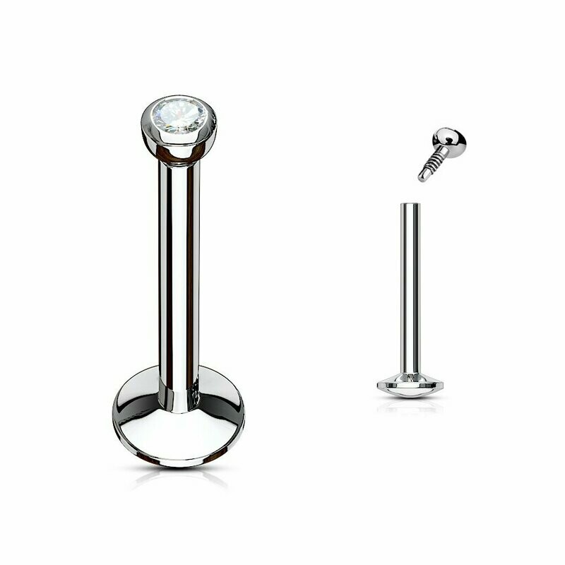 LABRET ACCIAIO GIOIELLO 2 mm