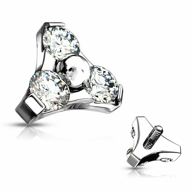DERMAL TRIANGOLARE 3 STRASS