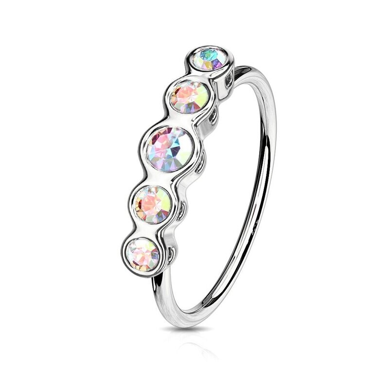 ANELLO NASO 5 STRASS