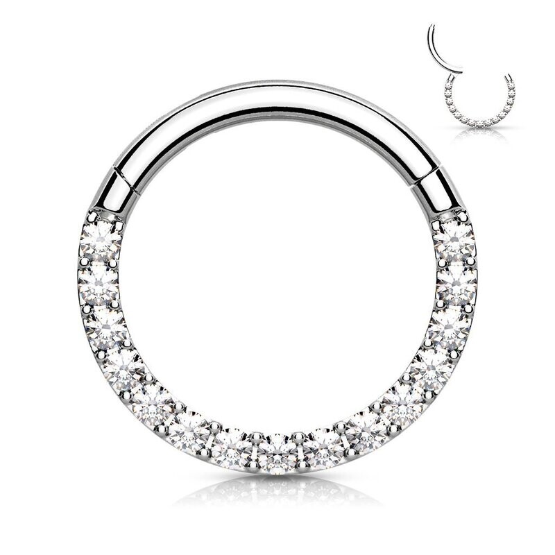 SEPTUM  CLICKER ACCIAIO STRASS