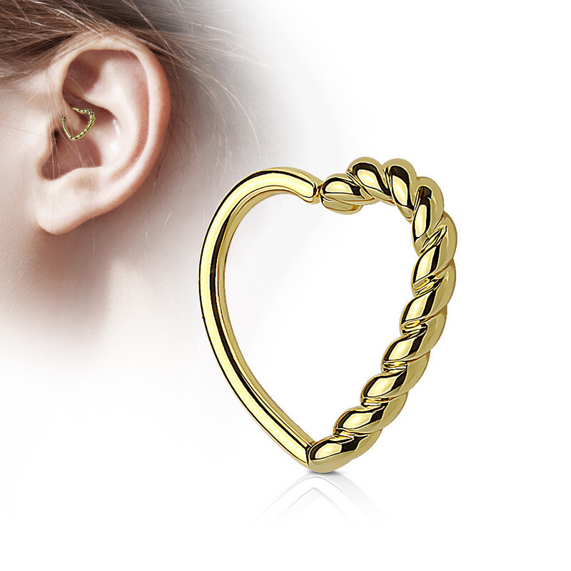 ANELLO CUORE INTRECCIATO