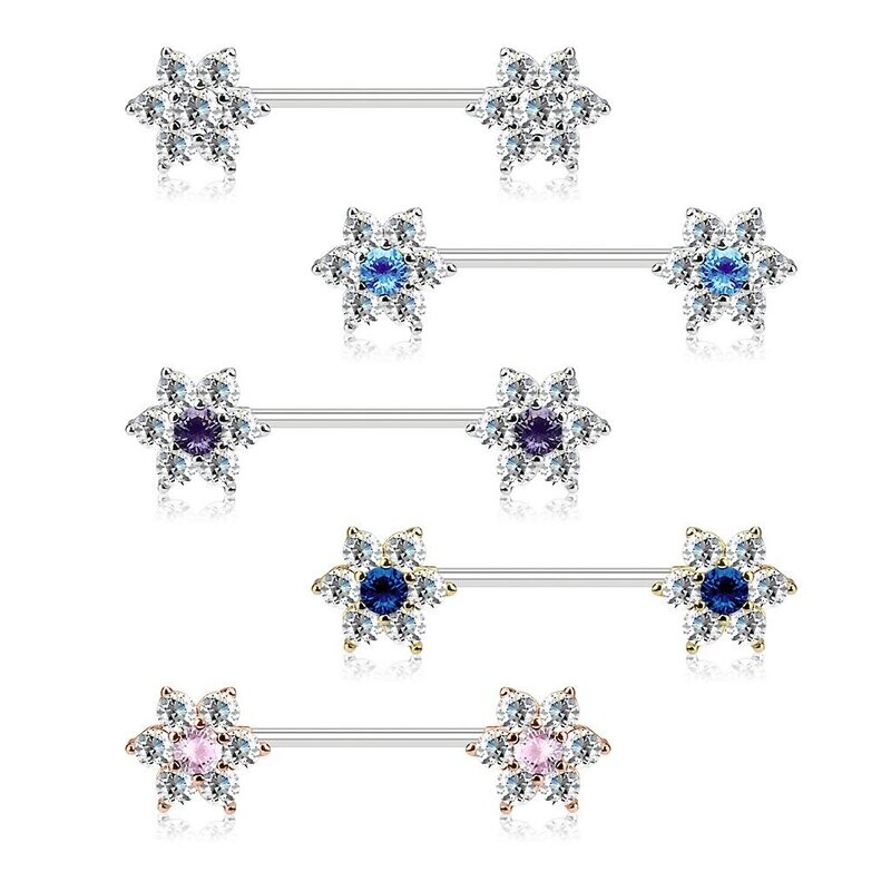 BARRA CAPEZZOLO FIORE STRASS