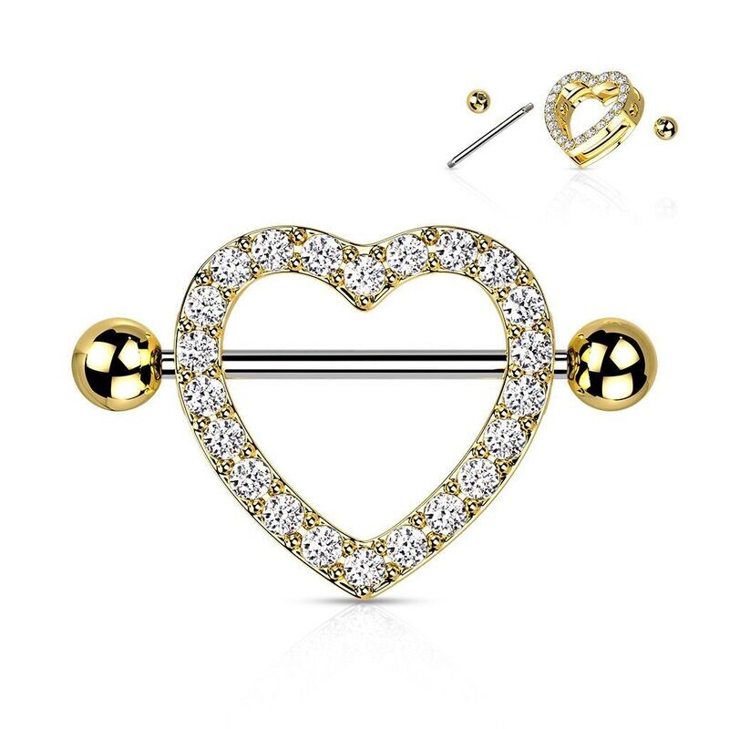 BARRA CAPEZZOLO CUORE STRASS
