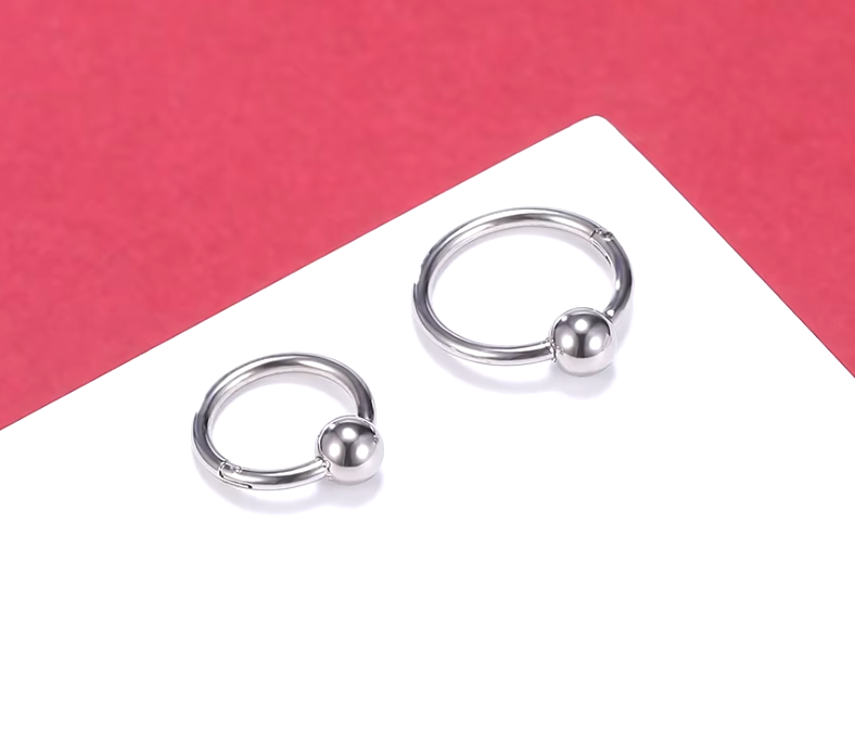 ANELLO CLICKER ACCIAIO CON SFERA
