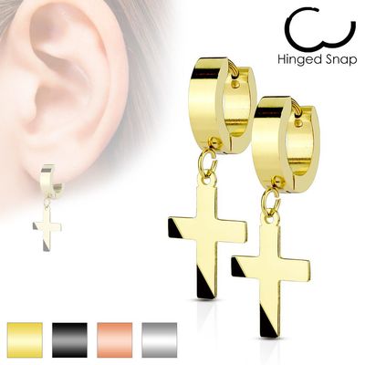 ORECCHINO ANELLO QUADRATO + CROCE PENDENTE ORECCHINO ANELLO QUADRATO + CROCE PENDENTE