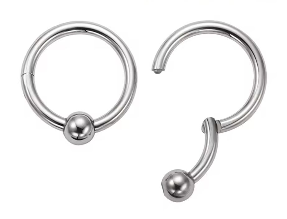 ANELLO CLICKER ACCIAIO CON SFERA