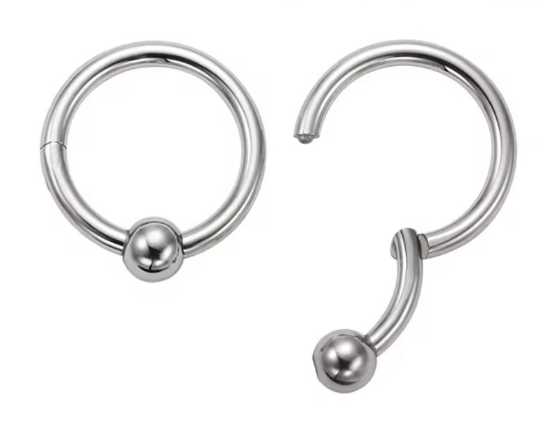 ANELLO CLICKER ACCIAIO CON SFERA