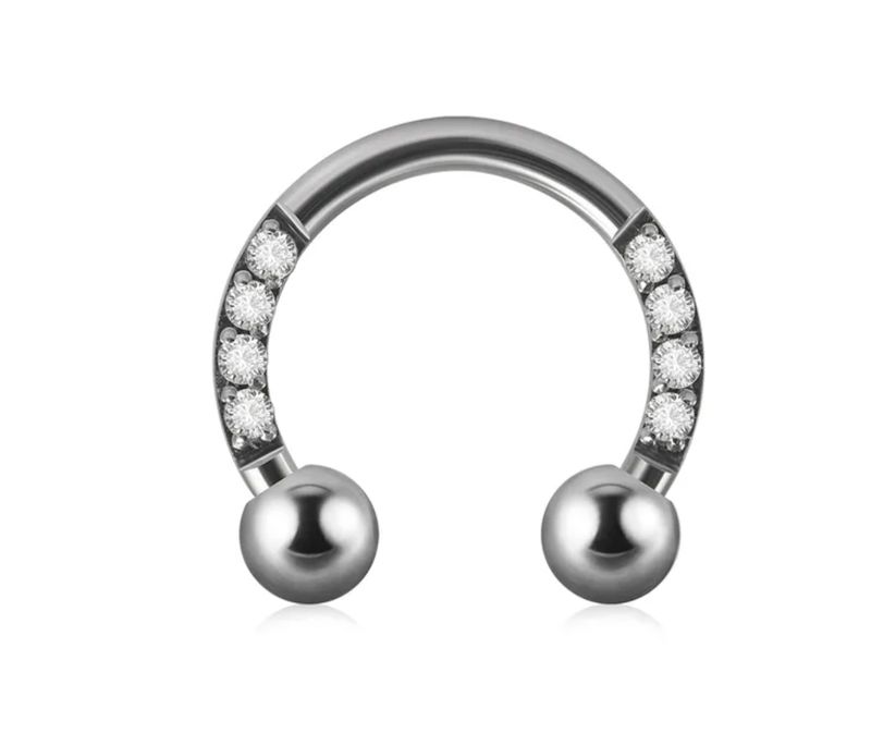 SEPTUM BARRA CIRCOLARE STRASS