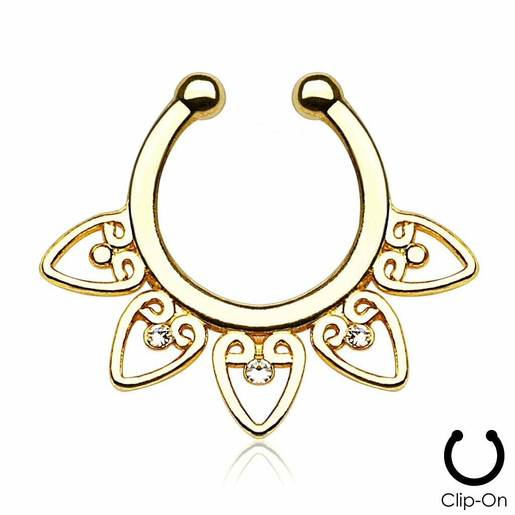 FAKE/FINTO PIERCING SEPTUM 5 PUNTE